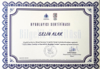 Klinik Psikolog  Selin Zivane Klinik Psikolog sertifikası