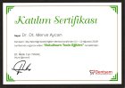 Uzm. Dt. Merve Aycan Diş Hekimi sertifikası