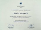 Psk. Esra Özbey Psikoloji sertifikası