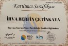 Psk. İrva Berfin Çetinkaya Psikoloji sertifikası
