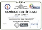 Psk. Aydın Şensoy Psikoloji sertifikası