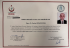 Uzm. Dr. Serhat Gençdoğan Fiziksel Tıp ve Rehabilitasyon sertifikası