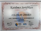 Uzm. Kl. Psk. Aslınur Ünver Klinik Psikolog sertifikası
