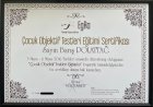 Psk. Barış Polattağ Aile Danışmanı (Psikolog) sertifikası