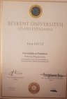 Uzm. Kl. Psk. Esra Yavuz Psikoloji sertifikası