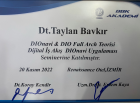 Dt. Taylan Bavkır Diş Hekimi sertifikası