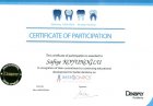 Dt. Safiye Özdemir Diş Hekimi sertifikası