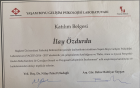 Uzm. Psk. İlay Özdurdu Yılmaz Psikoloji sertifikası