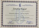 Dyt. Senanur Kaçar Diyetisyen sertifikası