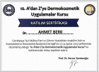 Uzm. Dr. Ahmet Berk Dermatoloji sertifikası