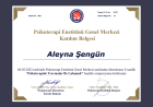 Psk. Dan. Aleyna Şengün Psikolojik Danışman sertifikası