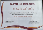 Dt. Salih Gümüş Diş Hekimi sertifikası