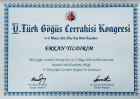 Doç. Dr. Erkan Yıldırım Göğüs Cerrahisi sertifikası
