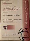 Doç. Dr. Muhammet Derda Özer Göz Hastalıkları sertifikası