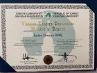 Uzm. Psk. Azize Hanım Baş Klinik Psikolog sertifikası