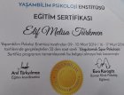 Psk. Elif Melisa Türkmen Psikoloji sertifikası