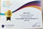 Uzm. Dyt. Aylin Fırat Diyetisyen sertifikası