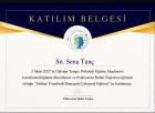 Klinik Psikolog  Sena Tunç Psikoloji sertifikası