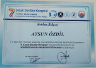 Uzm. Dr. Aysun Özdil Çocuk Sağlığı ve Hastalıkları sertifikası