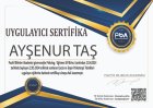 Psk. Ayşenur Taş Psikoloji sertifikası