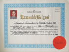Op. Dr. Refahattin Yücel Kadın Hastalıkları ve Doğum sertifikası