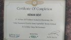 Dt. Kenan Sevi Diş Hekimi sertifikası