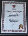 Dyt. Aykut Doğu Diyetisyen sertifikası