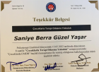 Psk. Saniye Berra Güzel Yaşar Psikoloji sertifikası