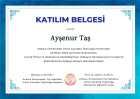 Psk. Ayşenur Taş Psikoloji sertifikası