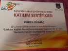 Uzm. Dyt. Püren Dilmaç Diyetisyen sertifikası