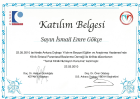 Op. Dr. İsmail Emre Gökce Genel Cerrahi sertifikası