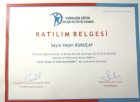 Psk. Yeşim Kuruçay Psikoloji sertifikası