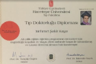 Dr. Mehmet Şakir Kaya Pratisyen Hekimlik sertifikası