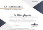 Uzm. Kl. Psk. Melis Göryakın Psikoloji sertifikası