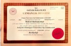 Uzm. Dr. Mehrek Bahramishad Kardiyoloji sertifikası