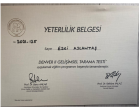 Psk. Ezgi Aslantaş Psikoloji sertifikası
