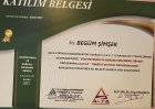 Dyt. Begüm Şimsek İpek Diyetisyen sertifikası