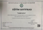 Uzm. Dr. Taner Kaya Dahiliye - İç Hastalıkları sertifikası