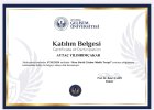 Klinik Psikolog  Aytaç Yıldırımçakar Psikoloji sertifikası