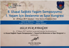 Dyt. Dila Nur Aydoğan Diyetisyen sertifikası