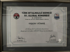 Op. Dr. Erhan Tümer Göz Hastalıkları sertifikası