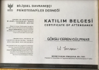Klinik Psikolog  Göksu Gülpınar Klinik Psikolog sertifikası