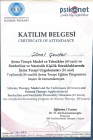 Uzm. Psk. Şimal Çavdar Psikoloji sertifikası