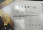 Dt. Zeynep Başak Güneş Diş Hekimi sertifikası