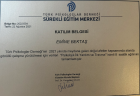 Uzm. Psk. Emine Bektaş Psikoloji sertifikası