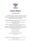 Uzm. Psk. Azize Hanım Baş Klinik Psikolog sertifikası