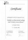 Prof. Dr. Zafer Kozacıoğlu Üroloji sertifikası