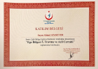 Dr. Öğr. Üyesi Ahmet Atasever Genel Cerrahi sertifikası