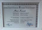 Uzm. Kl. Psk. Mert Koçak Psikoloji sertifikası