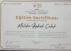 Psk. Dan. Melike Özbek Çolak Psikolojik Danışman sertifikası